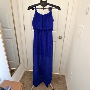 Royal Blue Maxi Dress - Women’s Long Evening Dress